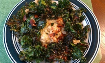 Kale Salad with toasted coconut